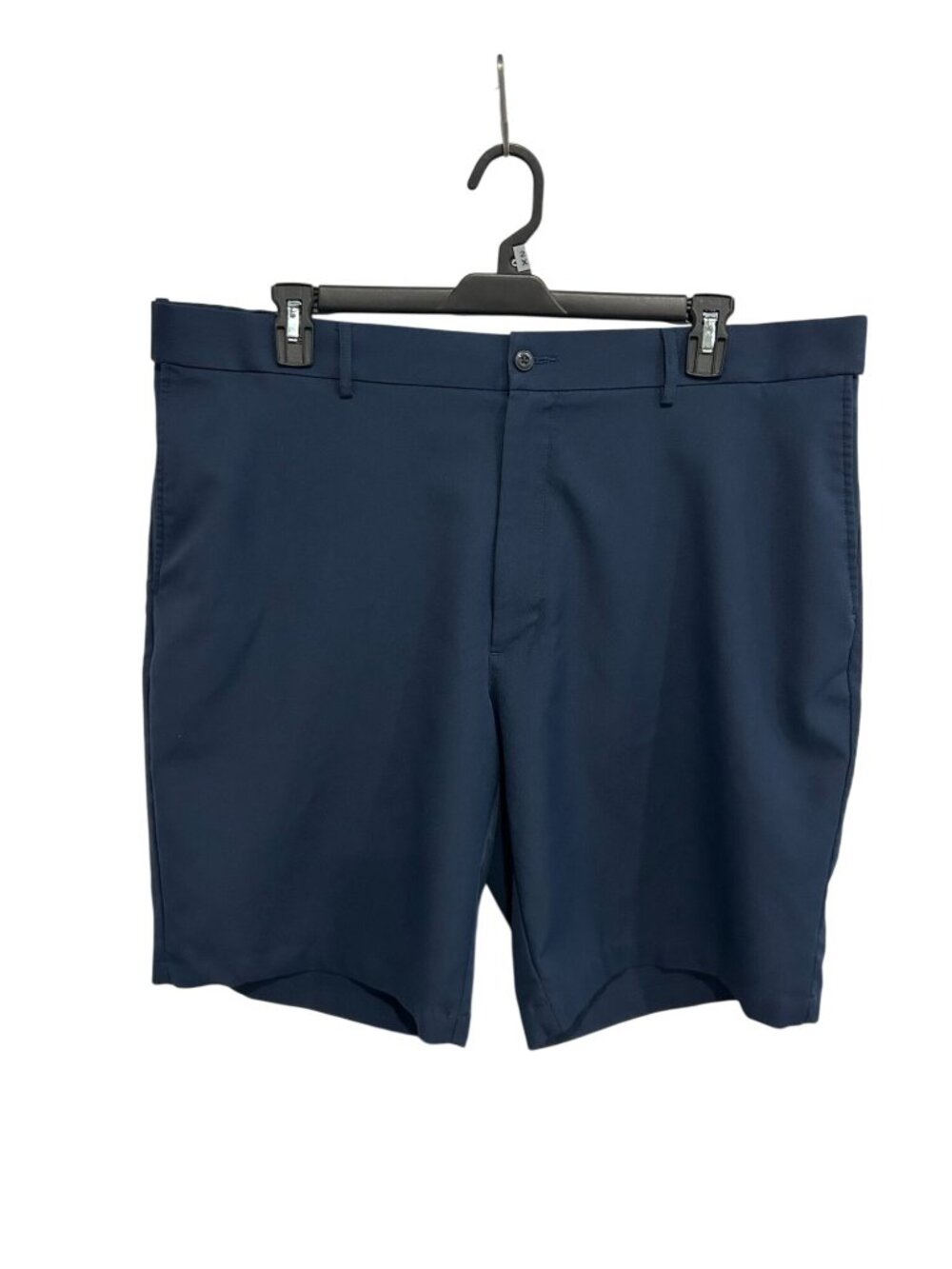 PGA Tour 42 Mens Navy Blue Polyester Flat Front Golf Shorts Sports Collegiate
